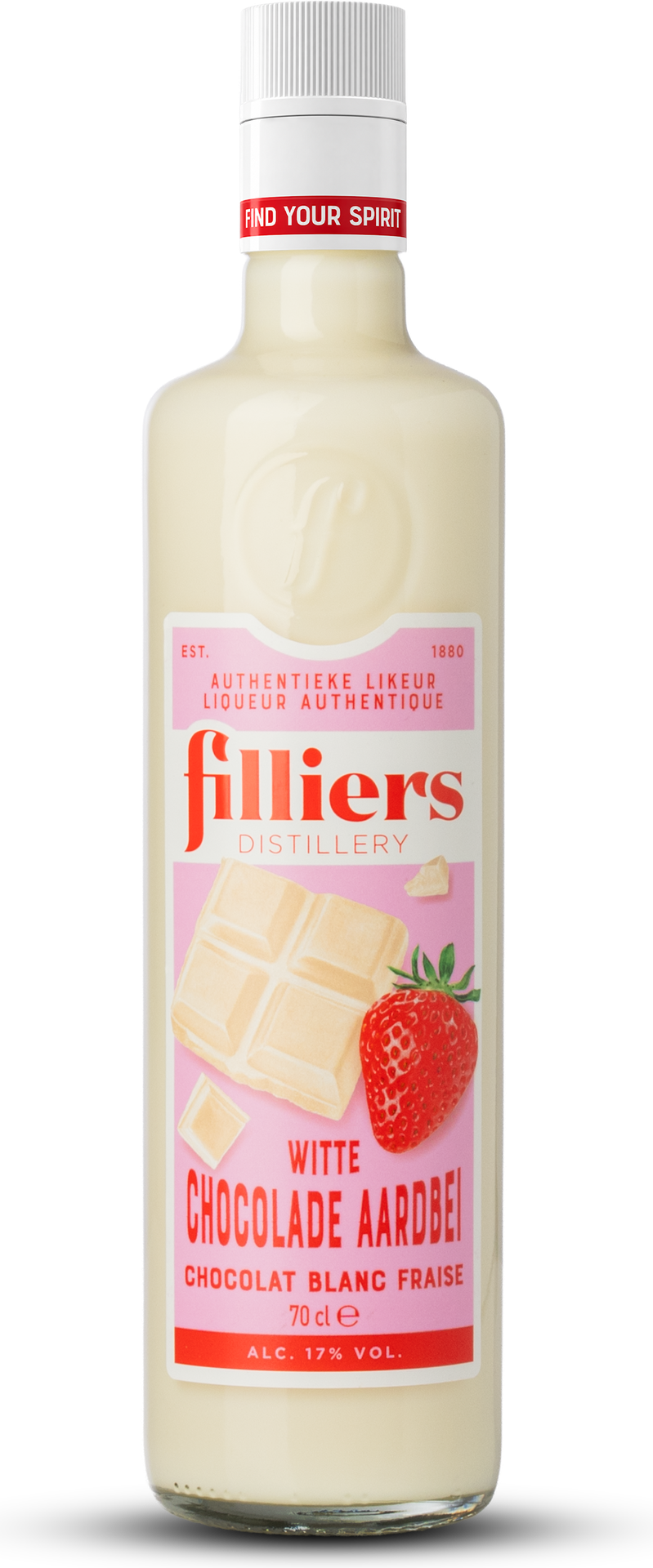 Witte chocolade - Aardbei