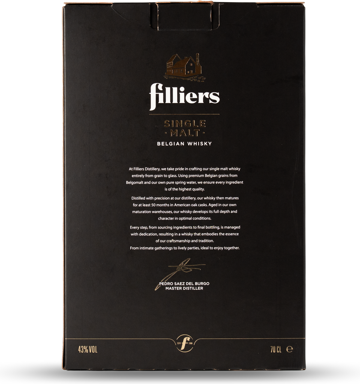 Bourbon whisky met glazen giftset